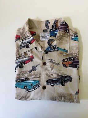 David Carey Oldsmobile Hawaiian Button Shirt Mens 3X